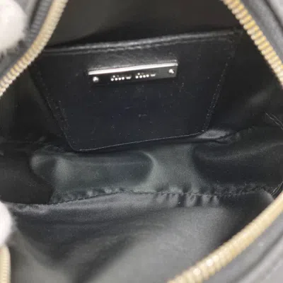 Pre-owned Miu Miu Black Leather Pouch Shoulder Bag ()