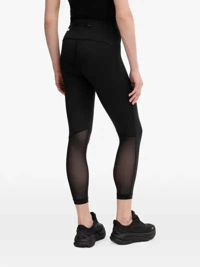 Ea7 Dynamic Athlete Mesh-panel Leggings In Schwarz