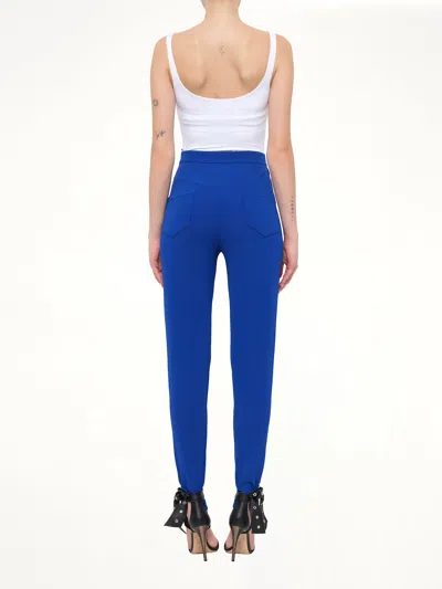 Balmain High-waisted Knit Skinny Trousers In Multi