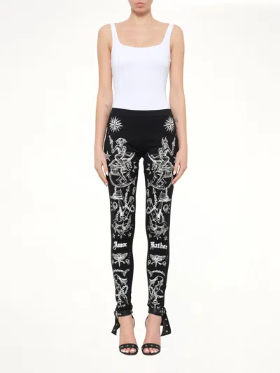 Givenchy Tattoo-print Leggings In Multi