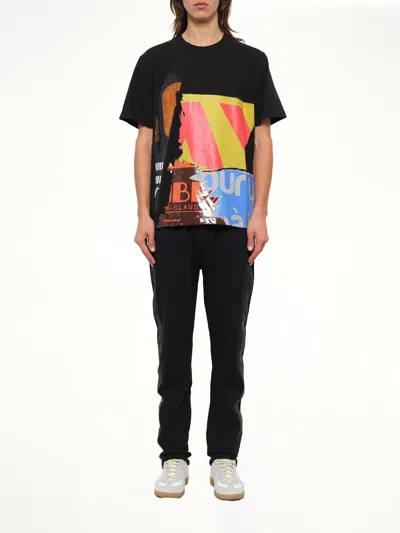 Juunj Multi-print T-shirt In Black