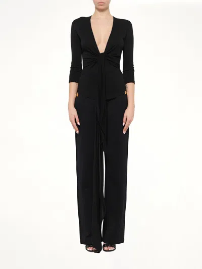 Givenchy Long Sleeve Top In Black