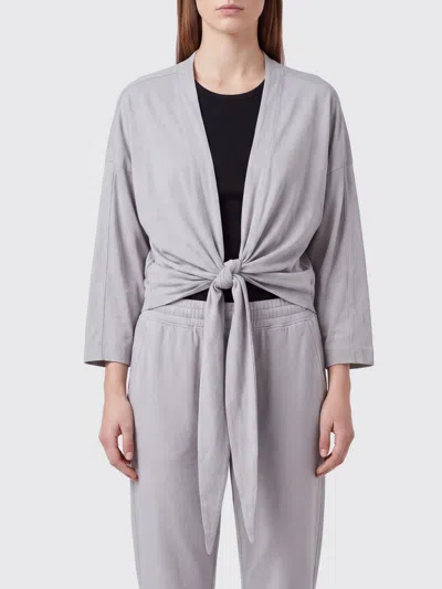 Ziggy Chen Collarless Jersey T-shirt In Gray