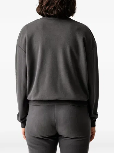 Ea7 Logo-print Zip-up Sweatshirt In Grey