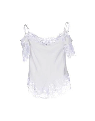 Shop Givenchy Silk Top In White