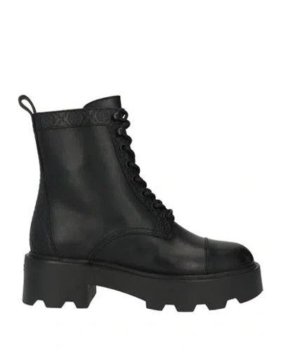 Tory Burch Amphibian Boots With Chunky Sole And Pull Tab In Black