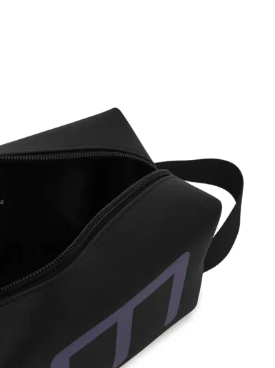 Ea7 Oversized-logo Washbag In Pink
