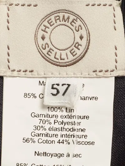 Pre-owned Hermes Baseball Paddock Hat In Blue