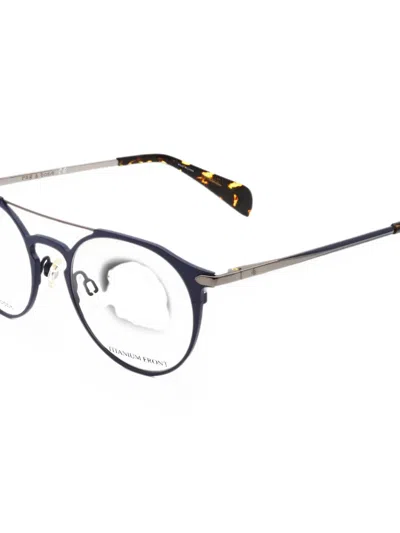Rag & Bone Round-frame Glasses In Silver