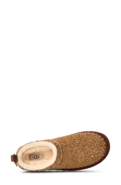 Ugg Camel Suede Classic Micro Biarritz Slippers In Brown