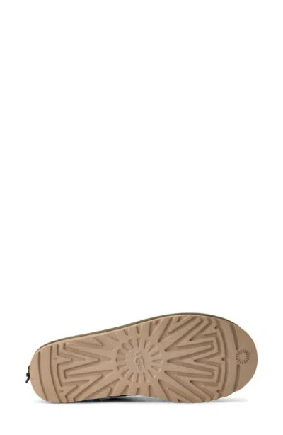 Ugg Camel Suede Classic Micro Biarritz Slippers In Brown