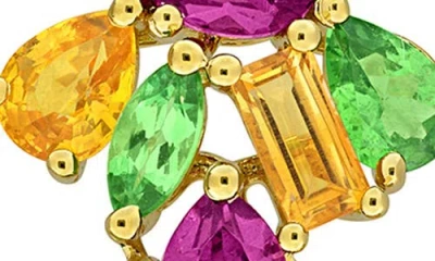Delmar Mixed Gemstone Drop Earrings In Multicolor