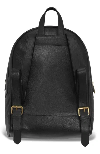 Champs Leather Backpack In Black