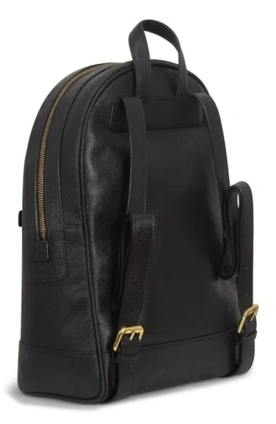 Champs Leather Backpack In Black
