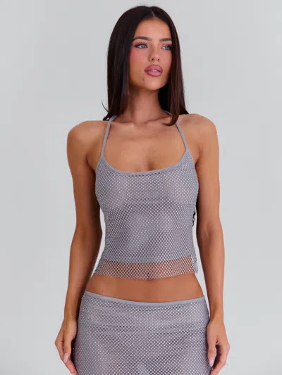 Outcast Annarella Crop Top Silver