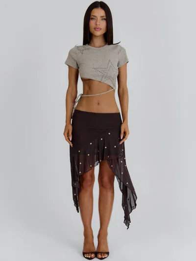 Outcast Keirah Tee Grey Marle