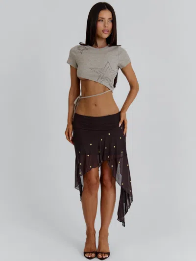 Outcast Keirah Tee Grey Marle