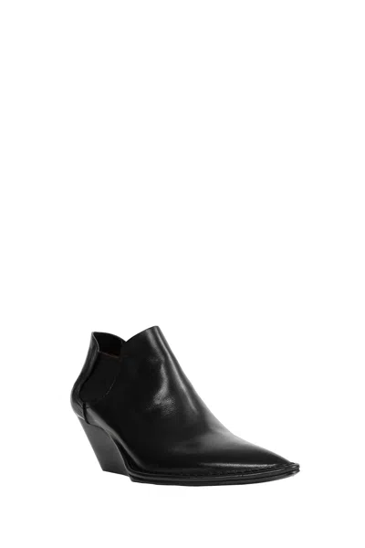 Capasa Low-cut Leather Ankle Boots In Multi
