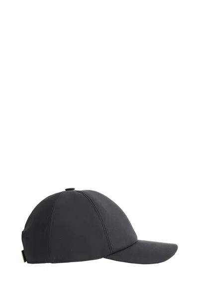 Fendi Logo-tape Baseball Cap In Gray