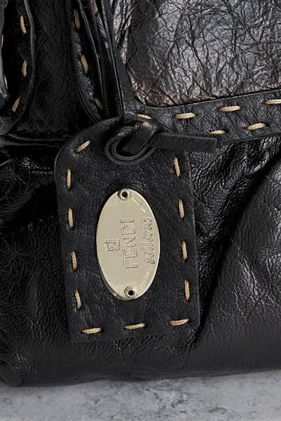 Pre-owned Fendi Chef Shoulder Bag In Black