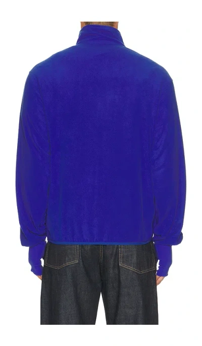 Entire Studios Shell Fleece In Cerulean