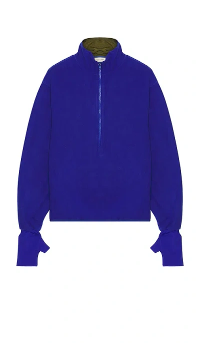 Entire Studios Shell Fleece In Cerulean