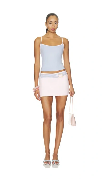Tiger Mist Greer Scoop Neck Tank In 블루