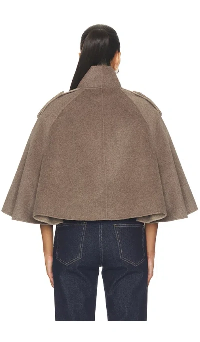 Simkhai Yara Cape Jacket In Mushroom Melange