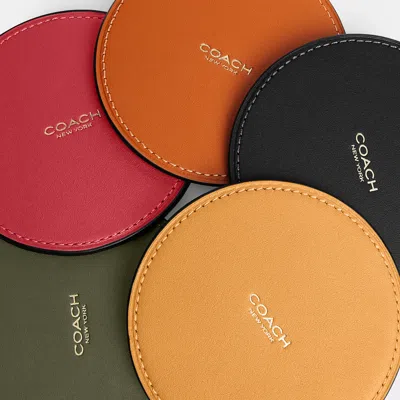 Coach Outlet Coaster Set In Multi