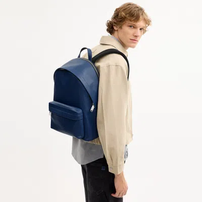 Coach Outlet Taylor Backpack In Silver/deep Blue