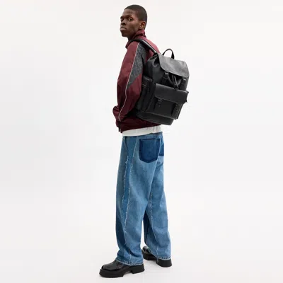 Coach Outlet Sprint Backpack In Matte Black/black