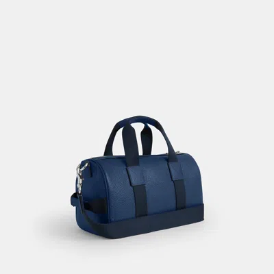 Coach Outlet Explorer Duffle Bag 28 In Silver/deep Blue