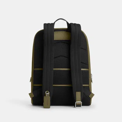 Coach Outlet Aiden Backpack In Silver/olive