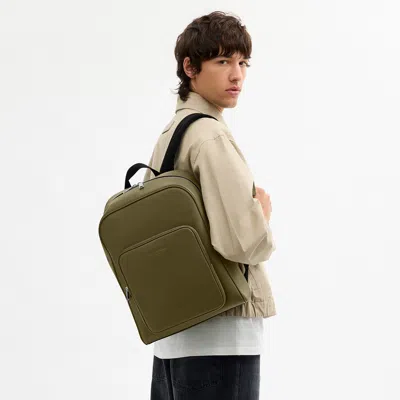Coach Outlet Aiden Backpack In Silver/olive