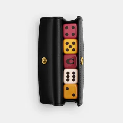 Coach Outlet Dice Set In Brass/black