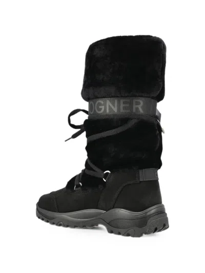Bogner Logo Strap Snow Boots In Black