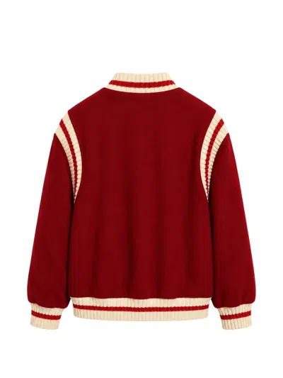 LOGO-PATCH STRIPED-TRIM JACKET