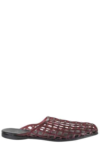 Senso Eggplant Jacey Slip-on Mesh Rubber Mules In Brown