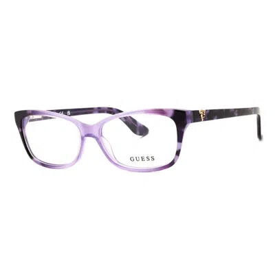Guess Ladies Multi-color Rectangular Eyeglass Frames Gu2948n In Multi