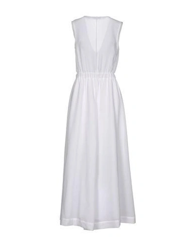 Shop Carven Long Dress In White