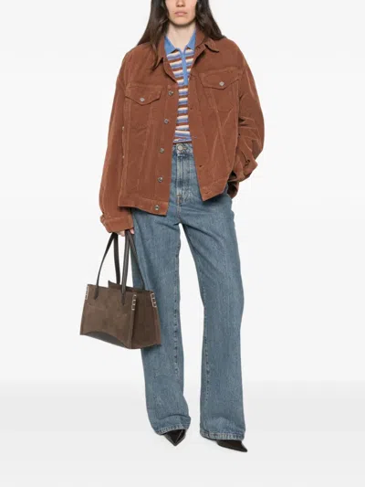 Haikure 뉴 자넷 코듀로이 재킷 In Brown