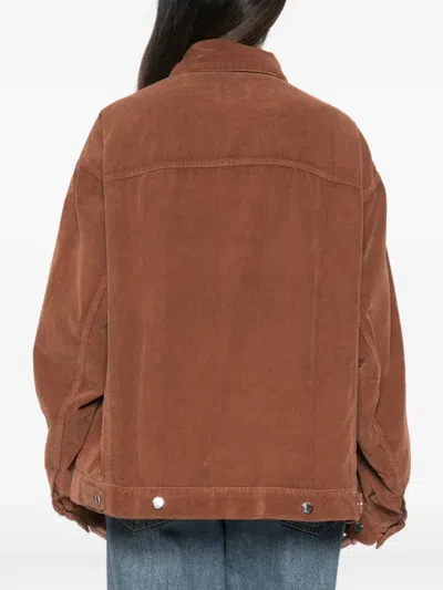 Haikure 뉴 자넷 코듀로이 재킷 In Brown