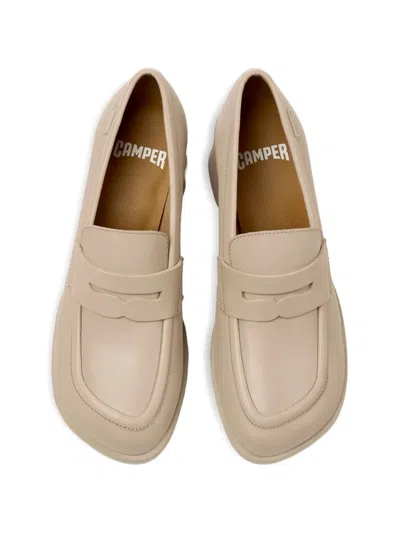 Camper 코라 블록 힐 로퍼 In Brown