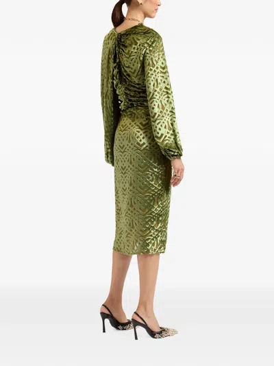 La Doublej Drape Skirt In 그린