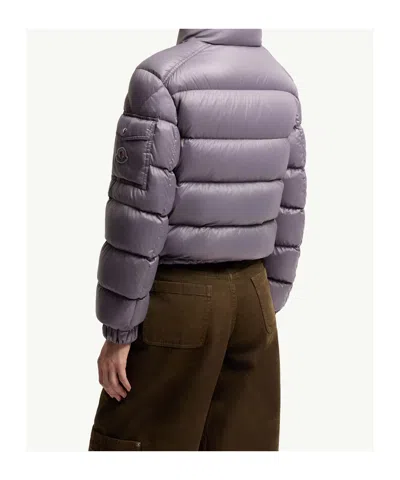 Moncler Aveto Short Down Jacket In Gray