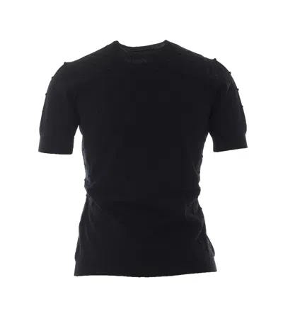 Max Mara Mstrollio Bobble-knit Sweater In Black