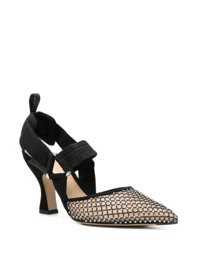 Fendi Leather Pumps In 블랙