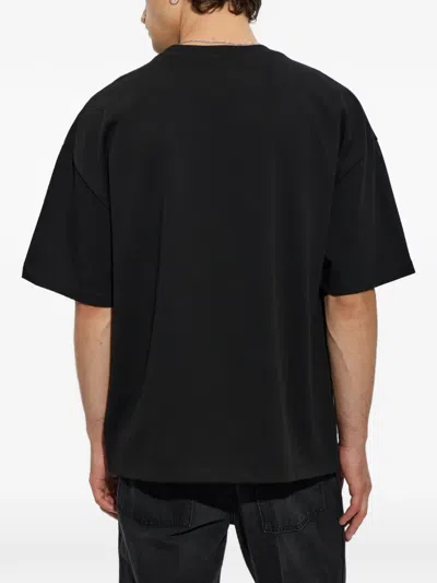 Amiri Oversized Fit Hollywood Script Tee In Black