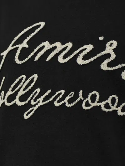 Amiri Oversized Fit Hollywood Script Tee In Black