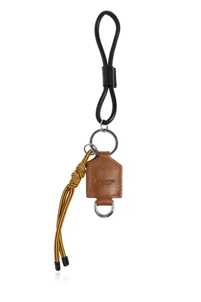 Dsquared2 Logo Keychain In Brown